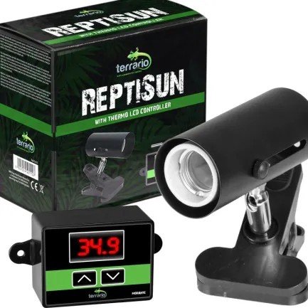 Світильник з затискної ручкою і термостатом ReptiSun Temperature Control 200W — Фото 1