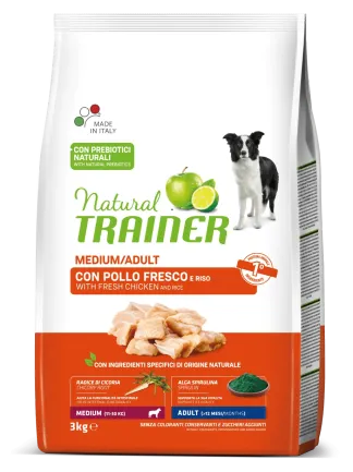 Natural Trainer Super Premium Adult Medium сухий корм для дорослих собак середніх порід зі свіжою курятиною 3 кг