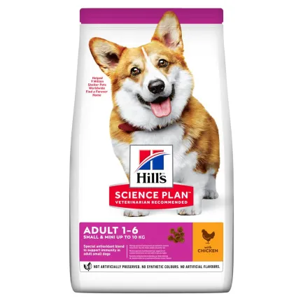 Hill’s Science Plan Adult Small&amp;Mini Сухий корм для дорослих собак малих і мініатюрних порід, з куркою, 1,5 кг