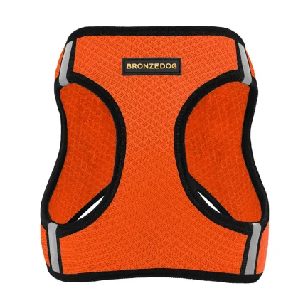 Шлея для собак Bronzedog Mesh Vest 3D сітка помаранчева 2XS — Фото 1