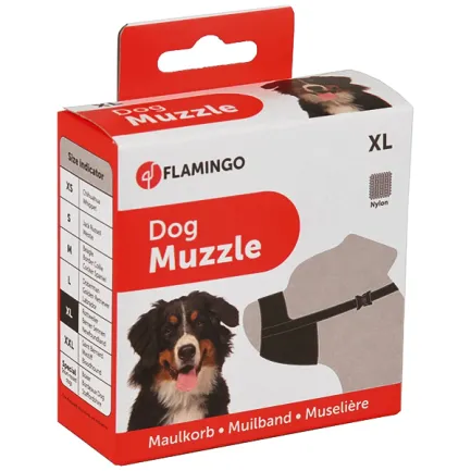 Flamingo Muzzle Nylon XL ФЛАМІНГО НЕЙЛОН намордник для собак порід вівчарка, ротвейлер, ньюфаундленд XL