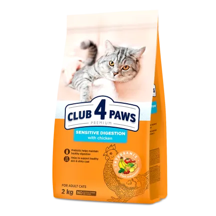 C4P Premium "Чутливе травлення". Сухий корм для дор. котів, 2 кг