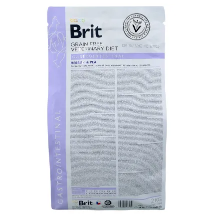 Сухий корм Brit GF VetDiet Dog Gastrointestinal для собак, при порушеннях травлення, з оселедцем, лососем та горохом, 2 кг — Фото 5