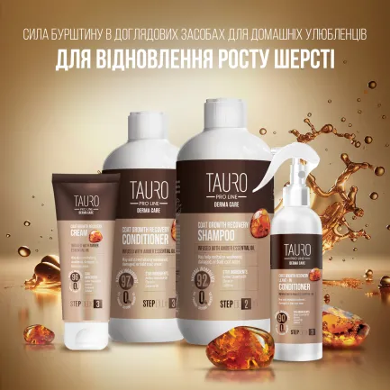 Tauro Pro Line Derma Care Coat Growth Recovery Conditioner Кондиціонер для стимуляції росту шерсті у собак і котів, 400 мл — Фото 1