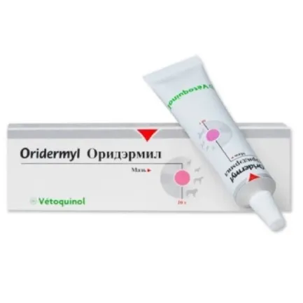 Мазь Орідерміл для вух собак і котів 10 г
