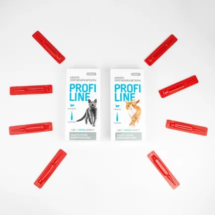 Краплі Provet Profiline для котів 4-8 кг, 4 піпетки по 1,0 мл (інсектоакарицид) — Фото 2