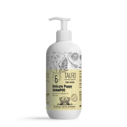 М'який шампунь для цуценят Tauro Pro Line Pure Nature Delicate Puppy, 400 ml