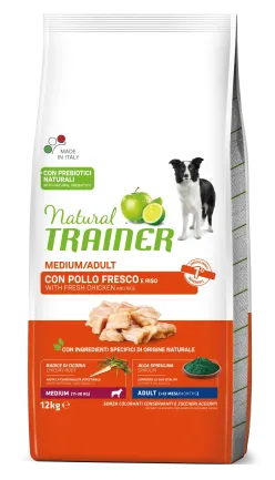 Natural Trainer Super Premium Adult Medium сухий корм для дорослих собак середніх порід зі свіжою курятиною 12 кг