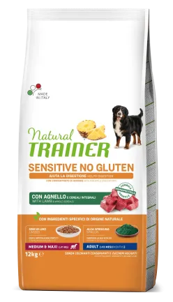 Natural Trainer Dog Sensitive Adult Medium&amp;Maxi сухий корм для середніх та великих порід з Ягнятиною 12 кг