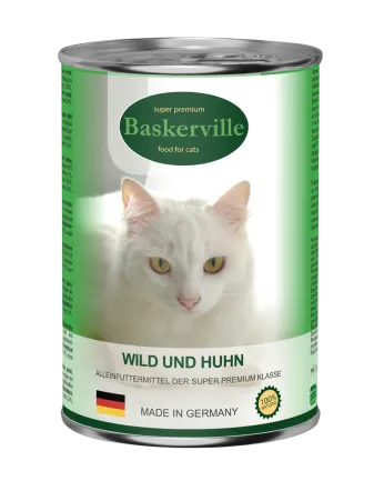 Baskerville Корм для котів Оленина з м'ясом курки 400 г
