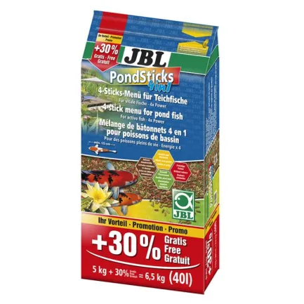 Корм JBL Pond Sticks 4 in 1 для ставкових риб, 31.5 л + 30% (мішок).