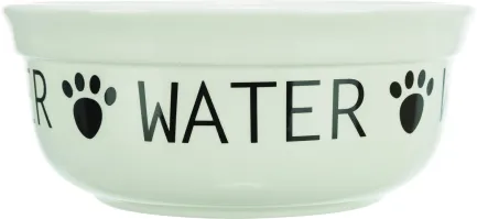 Миска Trixie Water керамічна для собак 1,6 d 20 см біло-чорна — Фото 3