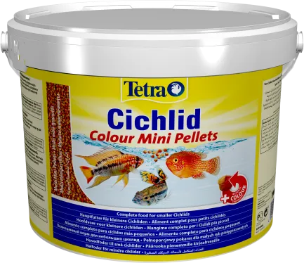 Корм Tetra Cichlid Colour Mini для невеликих цихлід, для яскравості забарвлення 10 л (гранули) — Фото 1