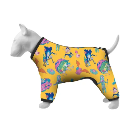 Вітровка для собак WAUDOG Clothes, малюнок "Рік та Морті 3", S32, В 47-50 см, С 35-38 см