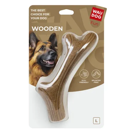 Іграшка для собак WAUDOG Fun Wooden Ріг, L, 24 см — Фото 1