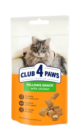  Club 4 Paws Подушечки з куркою для дорослих котів, 0,06 кг