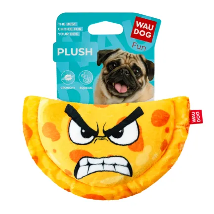 Іграшка для собак WAUDOG Fun Plush Чебурек, плюш, Ш 20 см, Д 13 см — Фото 2