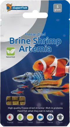Сублімований корм для риб SF FREEZE DRIED BRINE SHRIMP 5 GRAM (A3040010)