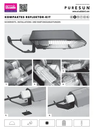ARCADIA PURESUN COMPACT LAMP REFLECTOR KIT (R2100055) лампа для птахів — Фото 5