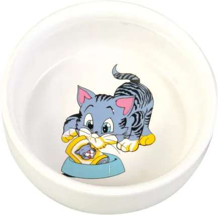 Миска Trixie для котів, керамічна, 11 см, 300 мл