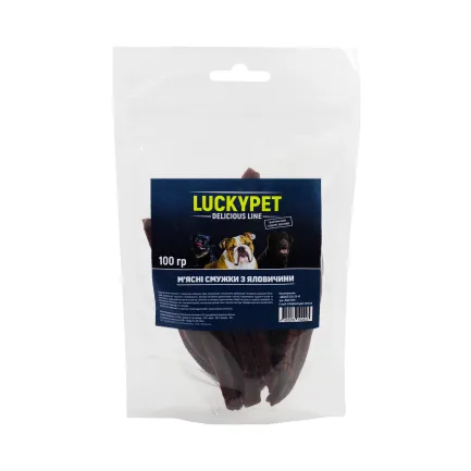 Ласощі Luсky Pet Мясні смужки з яловичини 100г