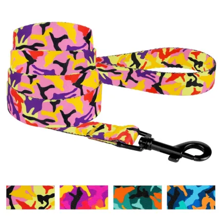 Повідець для Собак BronzeDog Urban Camo Нейлоновий Помаранчевий M — Фото 3