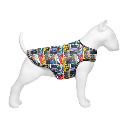 Курточка-накидка для собак WAUDOG Clothes, малюнок "Бетмен комікс", L, А 41 см, B 58-70 см, С 42-52 см