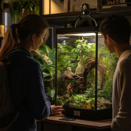 Світильник глибокий рефлекторний Terrario Biosphere Light 75W для локального обігріву тераріумів з керамічним патроном E27 — Фото 5