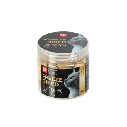 Ласощі для котів WAUCAT Treats Freeze dried Минтай, 20 г — Фото 1