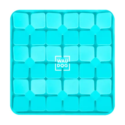 Килимок для пошуку корму WAUDOG Silicone, 205х205х17 мм, блакитний — Фото 2