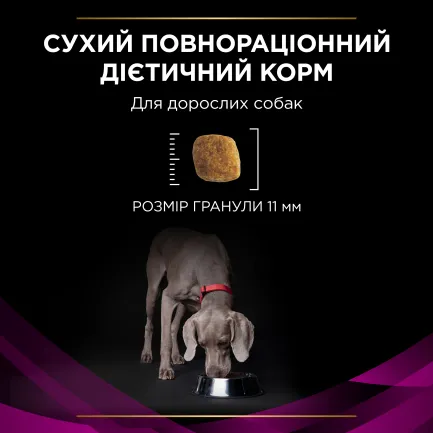 Сухий дієтичний корм PRO PLAN VETERINARY DIETS UR Urinary для дорослих собак для розчинення та зниження утворення струвітних каменів 1,5 кг — Фото 7