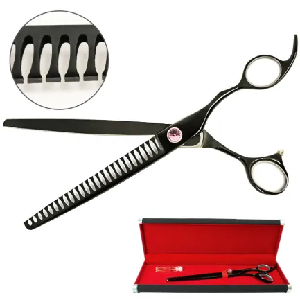 Davis Majutsu Titanium Thinning ДЕВІС МАЙЖИТЦУ ТІТАНІУМ філірувальні шанкерні ножиці для стрижки собак 8", 20,3 см