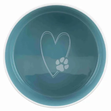 Миска Trixie Pet's Home для собак, керамічна, 16 см, 800 мл (блакитна) — Фото 1