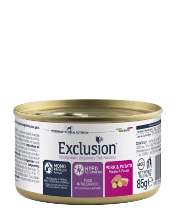 Консерва Exclusion Hypoallergenic зі свининою для котів з харчовою алергією 85 г