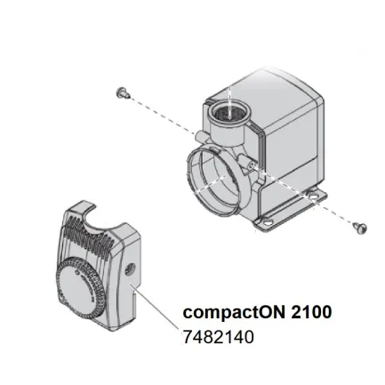Кришка насоса для EHEIM compactON 2100 з регулятором (7482140) — Фото 2