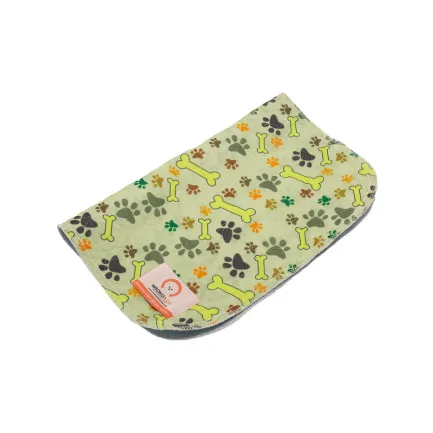 Misoko&amp;Co Багаторазова пелюшка для собак 80x140 см (лапки і кісточки)