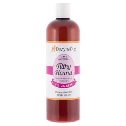 Шампунь Dezynadog Filthy Hound Deep Clean для глибокого очищення брудної шерсті дезодорує має стійкий аромат Парм. фіалки 500мл