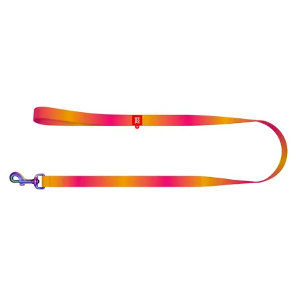 Повідець для собак з нейлону WAUDOG Nylon Recycled, градієнт, L-XXL, Ш 25 мм, Д 122 cм помаранчевий — Фото 1