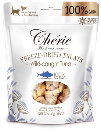 Cherie Freeze Dired for Cat Tuna Ласощі для котів з тунця дикого вилову с/м 30 г