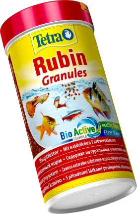Корм Tetra Rubin Granules для акваріумних рибок, для яскравості забарвлення, 100 г (гранули) — Фото 1