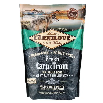 Сухий корм Carnilove Fresh Carp &amp; Trout для дорослих собак всіх порід, риба, 1,5 кг — Фото 2