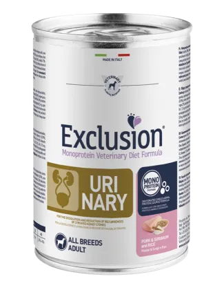 Консерва Exclusion Urinary зі свининою для собак для підтримки сечовидільної системи 400 г