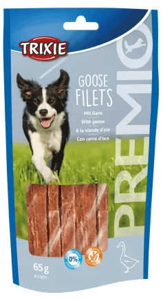 Ласощі Trixie Premio Goose Filets для собак, філе гусака, 65 г