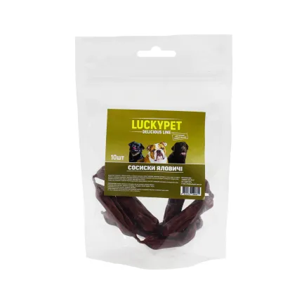 Ласощі Luсky Pet Сосиски яловичі 10 шт уп