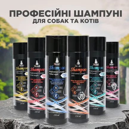 Шампунь від ковтунів для котів і собак професійна серія (Professional Groomer) 250 мл, MODES — Фото 2