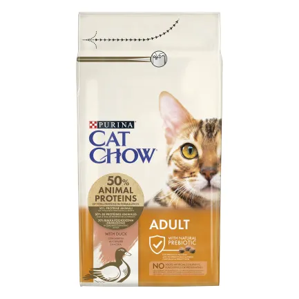 Сухий корм CAT CHOW Adult для дорослих котів з качкою 1,5 кг — Фото 1