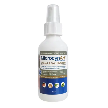 Microcyn Wound&amp;Skin Care Hydrogel МІКРОЦИН гідрогель для обробки ран і догляду за шкірою всіх видів тварин 0,12 л