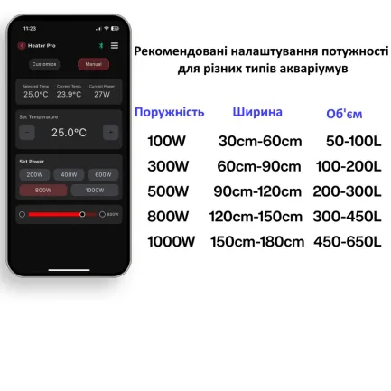 Нагрівач зовнішній Chihiros Heater Pro 16/22мм, 10-1000W з керуванням через додаток — Фото 7