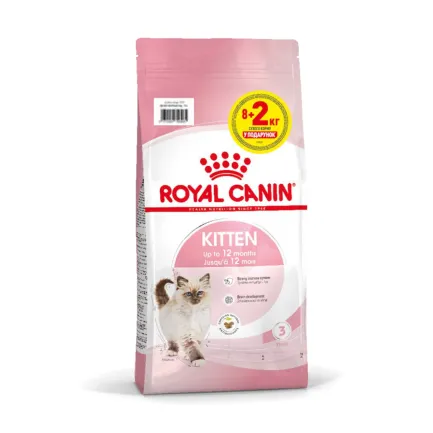 Сухий корм Royal Canin KITTEN для кошенят всіх порід 8кг+2кг