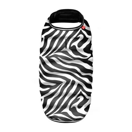 Курточка-накидка для собак WAUDOG Clothes, малюнок &amp;quot;Зебра&amp;quot;, XXS, А 23 см, B 29-36 см, С 14-20 см — Фото 1